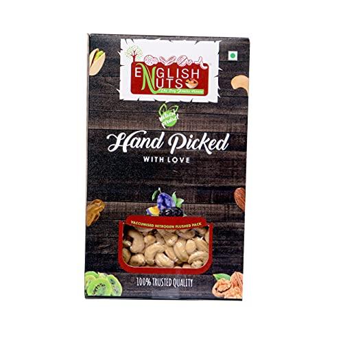 ENGLISH NUTS-THE DRY FRUITS HOUSE English Nuts Cashew Nuts Kaju Dryfruits Whole Natural Organic Vacuum Pack (500)