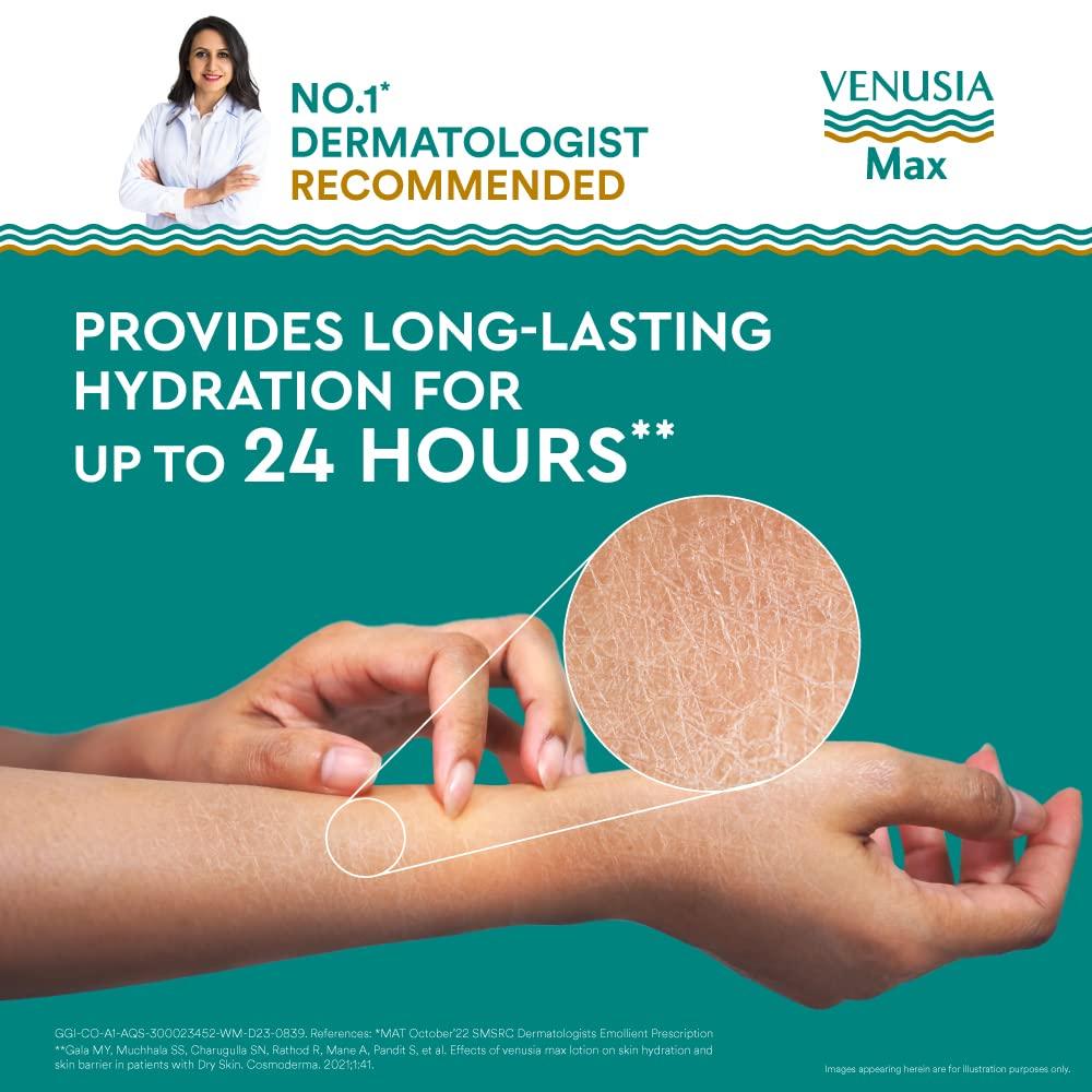 Venusia Dr. Reddys Venusia Max Combo of Cream 150g & Lotion 300g|Intensive Moisturizing Lotion and Cream|Paraben Free Body Lotion and Cream For Dry Skin | Moisturizer Infused With Shea Butter & Cocoa Butter