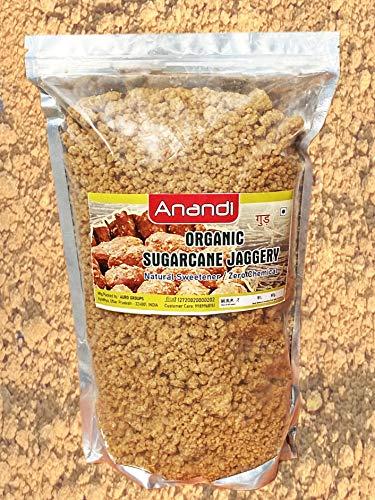 ZEGEL Uttar Pradesh ka Desi Gur Gudd 500gms ,Hand made Jaggery Semi Powder , Pure Natural, No Preservatives Added Jaggery Cube, Gud Jagri, Organic Granules in Zipper Pouch for extra freshness Bellam Nattu Sakkarai
