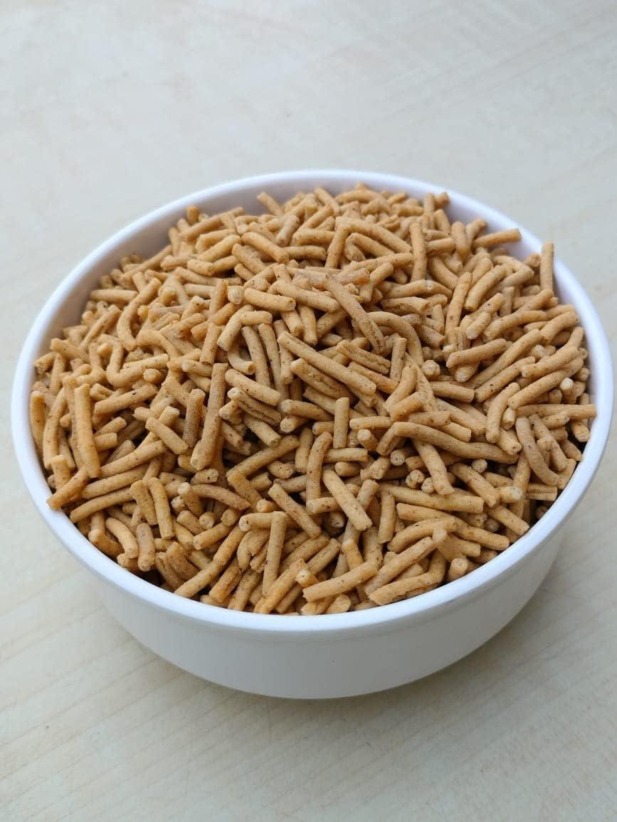 KUNDAN NAMKEEN KUNDAN NAMKEEN Laung Sev Crispy & Crunchy Barik Namkeen Snacks for Foodie Indians, 500gm (Pack of 3)