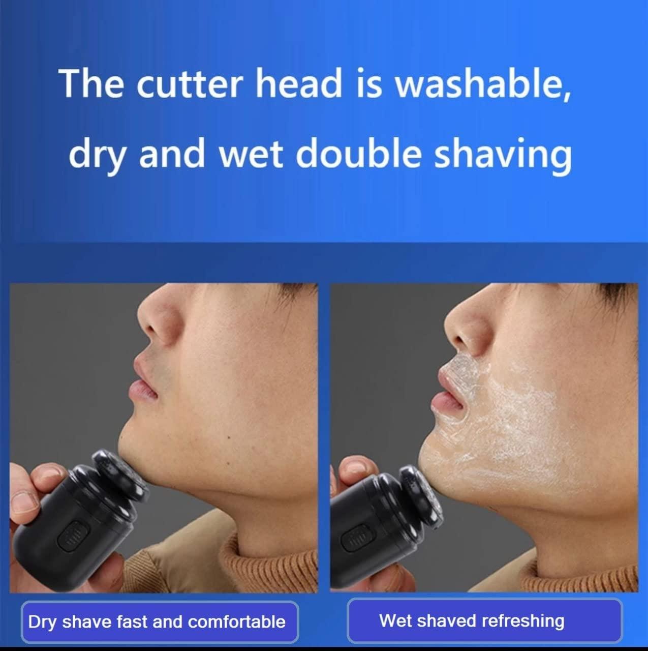 TCCO ENTERPRISE TCCO ENTERPRISE Pocket Size Mini Electric Shaver With Nose Hair Trimmer for Men, Super Small Electric Razor for Travel Beard Shaving - Type C Quick Charging, Powerful & Silent Motor