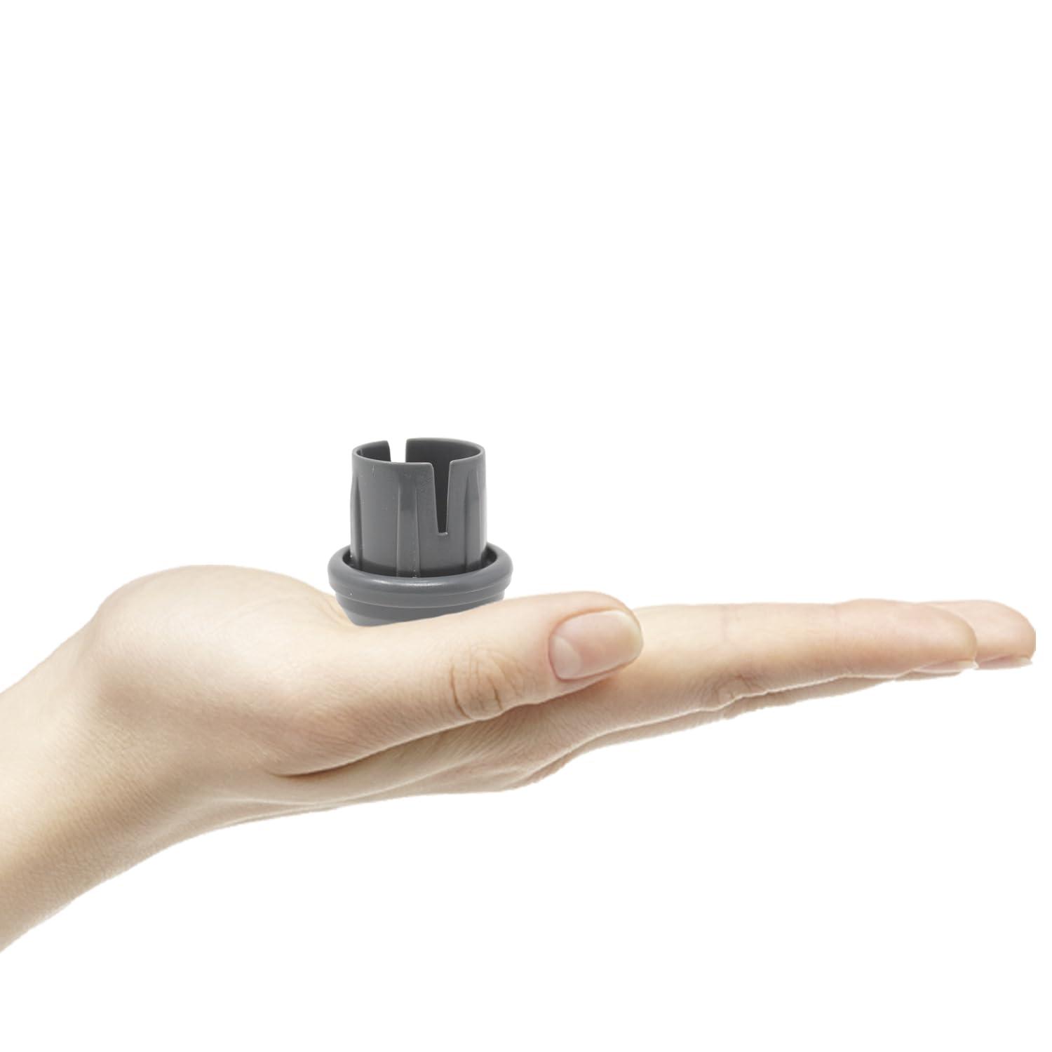 Top Glides Durable Mushroom Walker Glide Caps - Gray (3 Pairs)