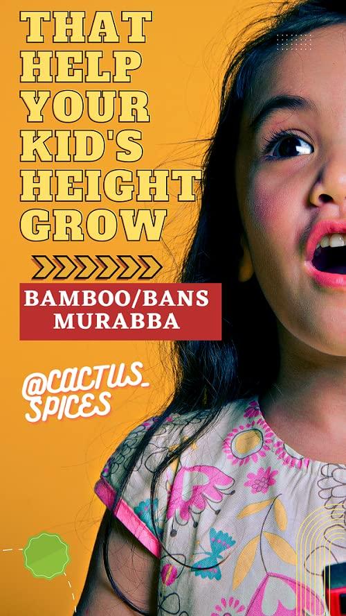 CACTUS SPICES CACTUS SPICES Homemade Bamboo Murabba with Raw Forest Honey | Helps Increasing Height | Bans Ka Murabba | 800G