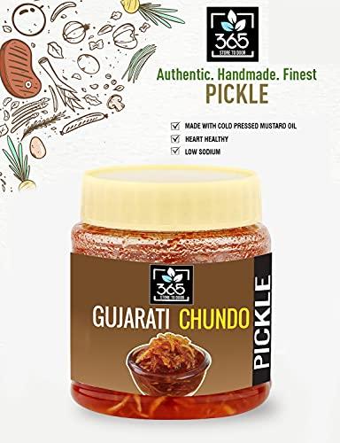 365 STORE TO DOOR 365 STORE TO DOOR Gujarati Chundo, 500g | Aam Chunda | Keri Ki Chutney | Indian jam | Mango Chhundo Pickle | Homemade, Low Sugar, No Preservatives, No Oil | 100% Pure & Hygiene | Ready to Eat