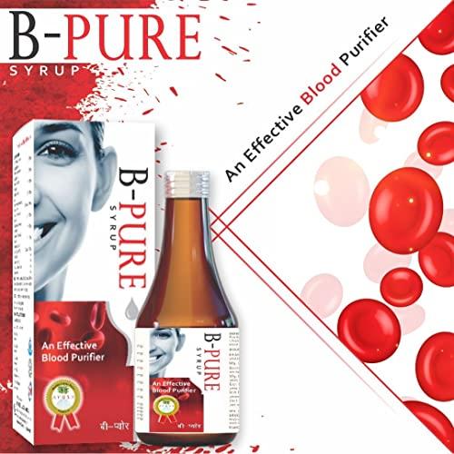 Drugs Laboratories Drugs Laboratories B.Pure Blood Purifier 450ml Syrup/Reduces Pimples and blemishes| Prevents Acne | Remove Allergy 100% Safe, Ayurvedic Formula for Glowing Pimple free skin