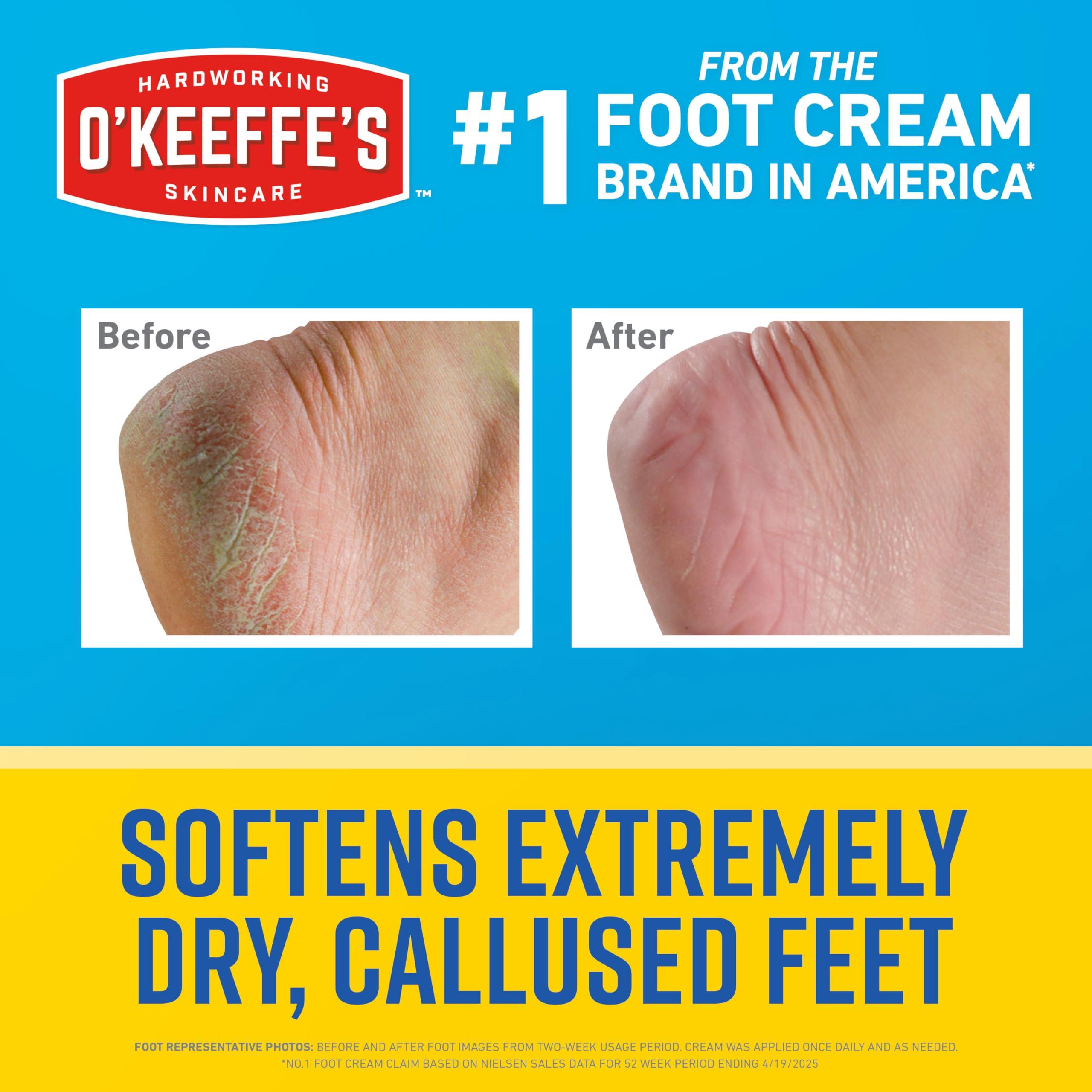 O'Keeffe's O\'Keeffe\'s K0400008 Healthy Feet Exfoliating Foot Cream, 3 ounce Tube