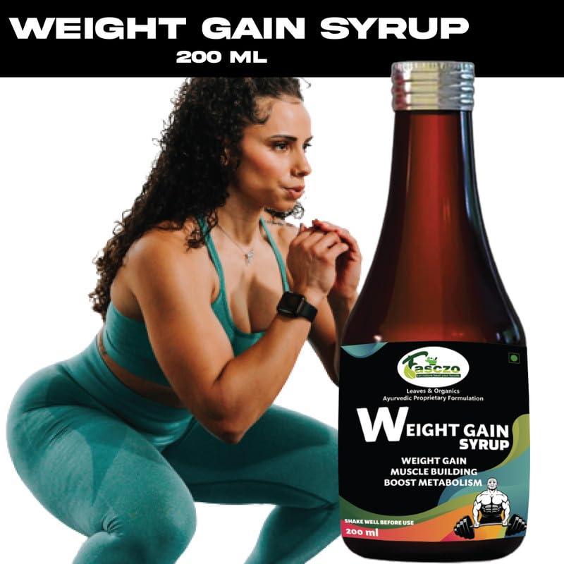 inlazer Weight Gain Ayurvedic Syrup |Weight Gain Syrup Build More Muscle Size And Strength, Provides The Power|Power Up Your Weight Gain Journey