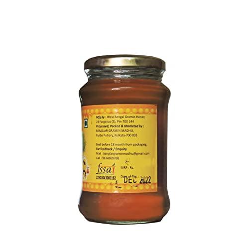 BANGLAR GRAMIN MADHU Sundarban Mangrove Honey 500 grms| Healthy Honey |100 % Pure Raw Comb Extracts |Unprocessed Unpasteurized | Golden Drops | Banglar Gramin Madhu| 500 Gms Pack