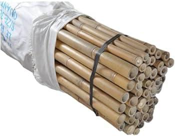 tclpvc TCLPVC Bamboo Wood Stick for Self Defence, Stick for Exercise, Stick for Martial Arts, Gatka Stick (6 Ft, 10 Pieces)