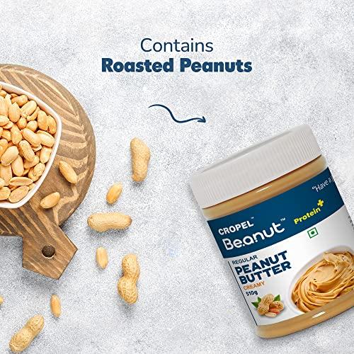 Beanut Beanut Peanut Butter Creamy is a Smart Choice From Real Roasted Pressed Protein, Non GMO, Gluten Free, Vegan And Cholesterol Free Gym, Exercise Daily Energetic-(510g - Pack of 1)