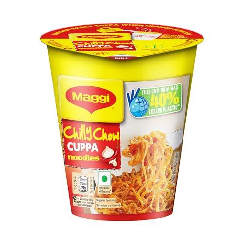 MAGGI MAGGI Instant Cuppa Noodles, Chilly Chow | Slurpy Saucy Taste With Extra Veggies, Vegetarian, 70 Gm