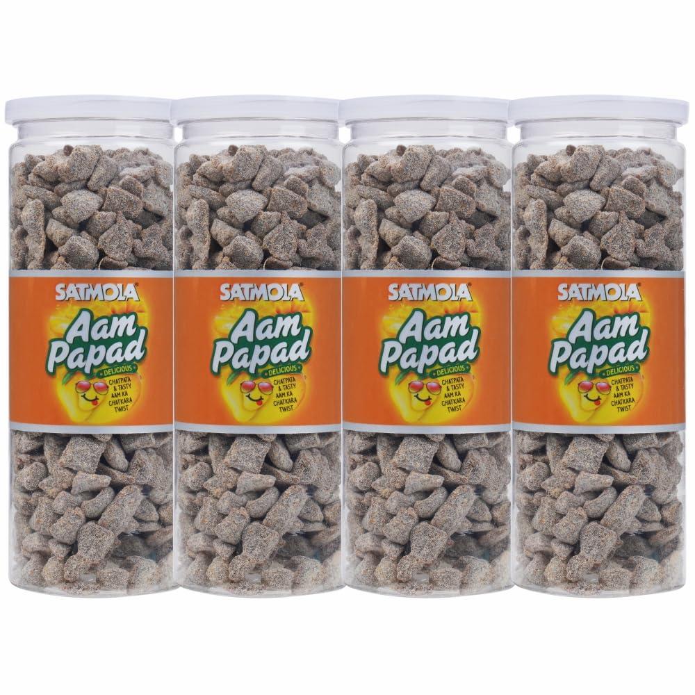 Satmola Satmola Aam Papad: Authentic Indian Mango Fruit (Pack of 4)