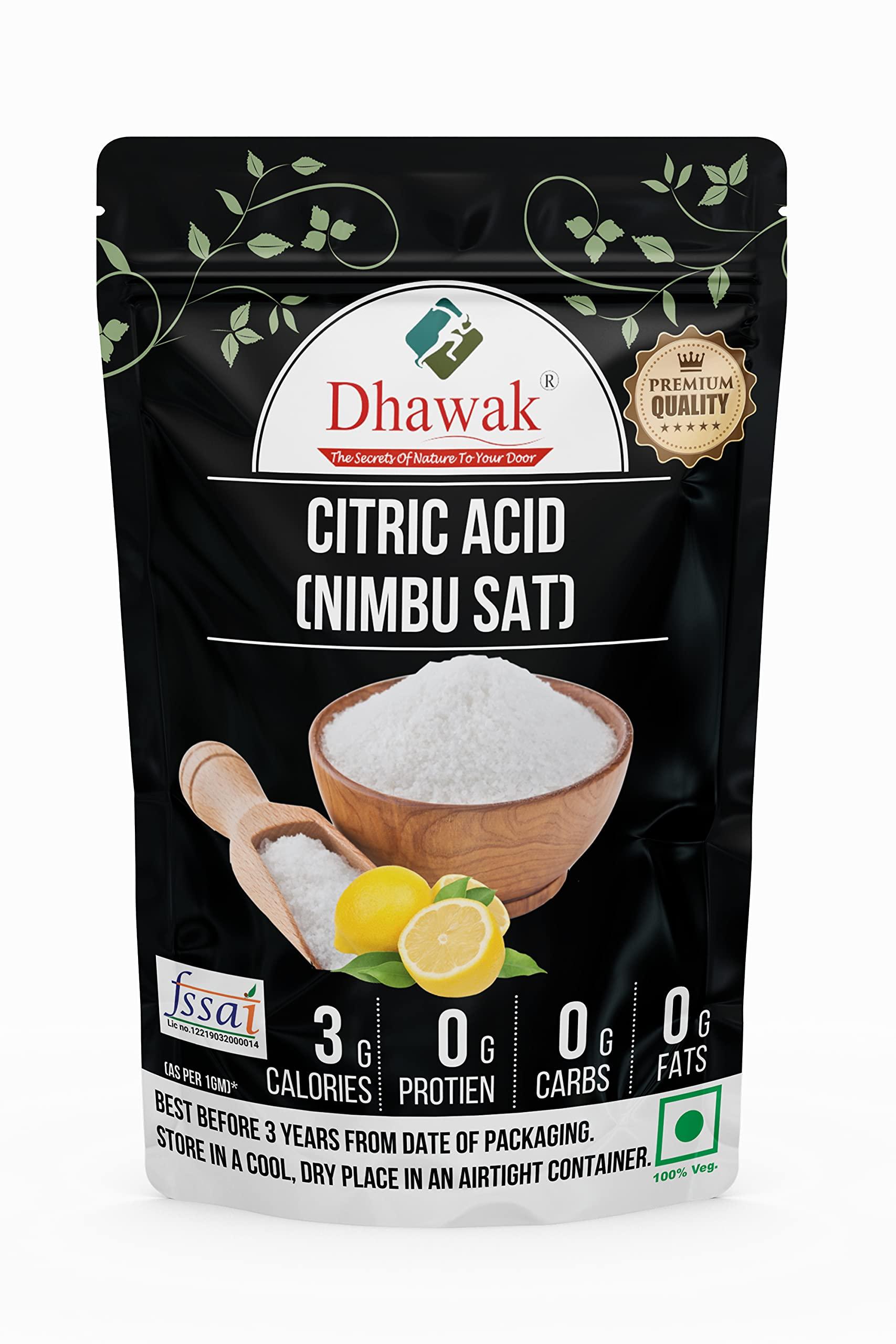 DHAWAK DHAWAK Citric Acid|Nimbu Sat - 250 Grams.|Lemon Salt (Premium) - Powder