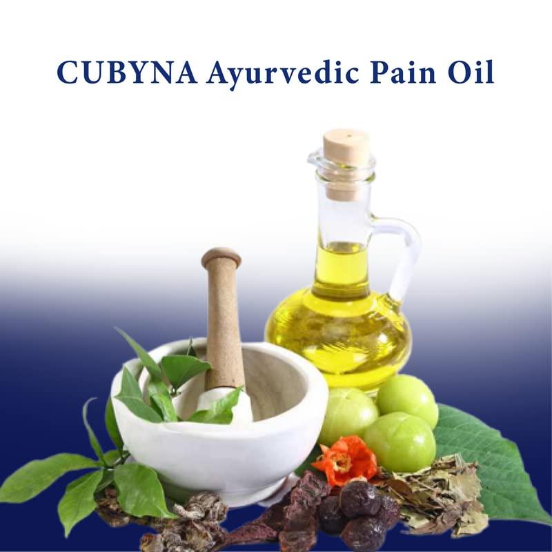 CUBYNA CUBYNA Ayurvedic Pain oil 50 ml Travel Pack (Roll-on type) Blend of 14 Ayurvedic oils, Quick Absorption, 100% Natural (Pack of 1)