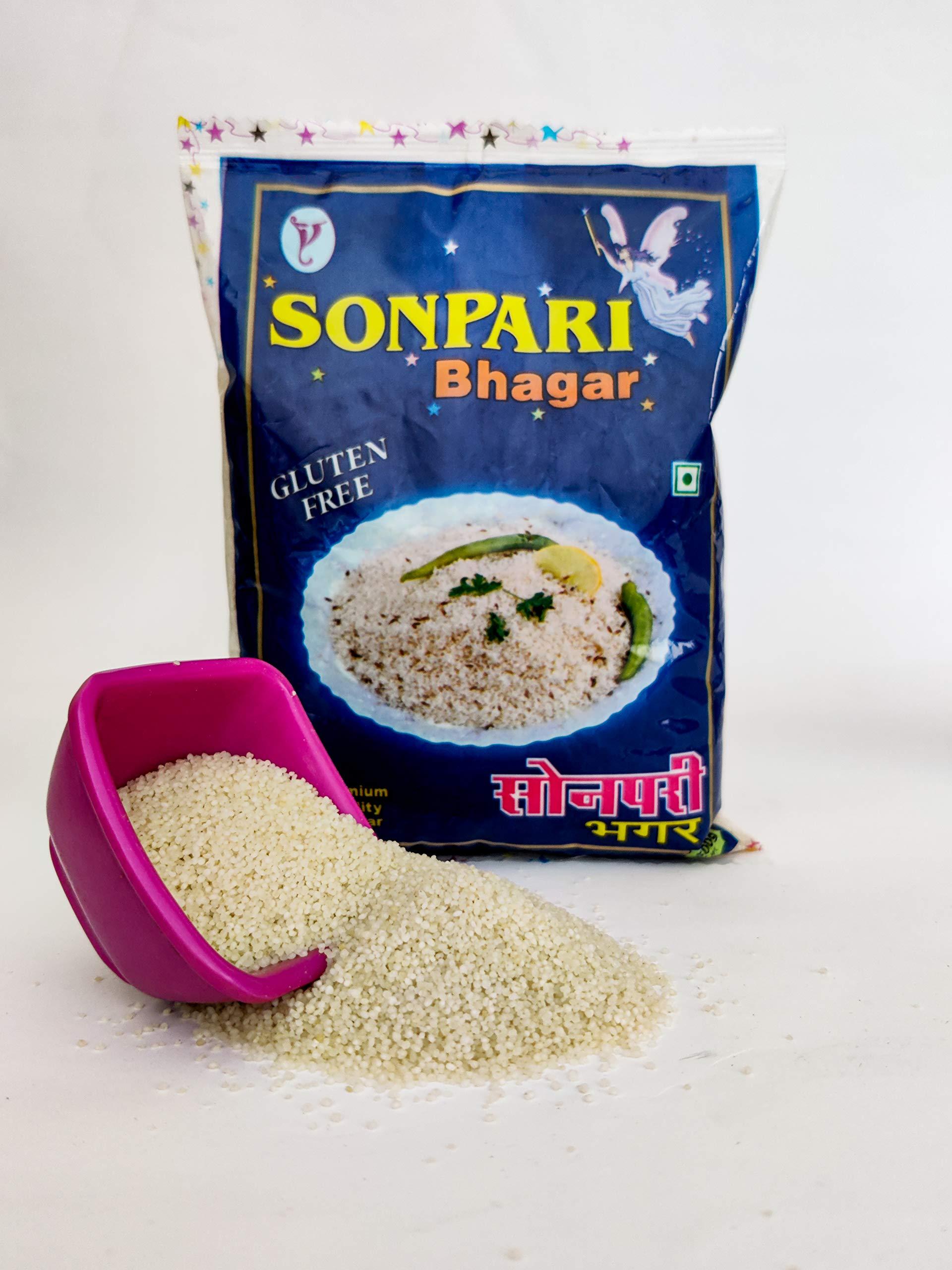 SONPARI BHAGAR SONPARI BHAGAR | Barnyard Millet | Bhagar For Vrat (Upvas/Fast) - 500 Gm Best For Health Samak Samo Vari Bhagar Kuthiraivalli | Millet Rice Gluten-Free