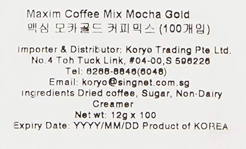 Maxim Mocha Gold Maxim Mocha Gold Mild Coffee Carton Mix(100 Sticks),1200 Grams
