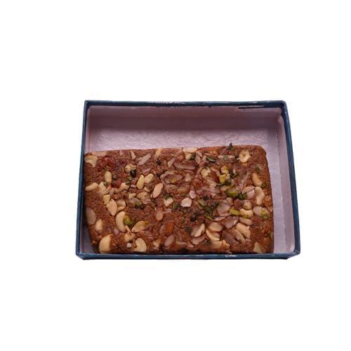 Generic BABA THAKUR DAS & SONS [500gram] Brown Milk Cake Kalakand Slow Cooked Made with Sugar and Milk Solids | Milk Cake Diwali sweets gift box