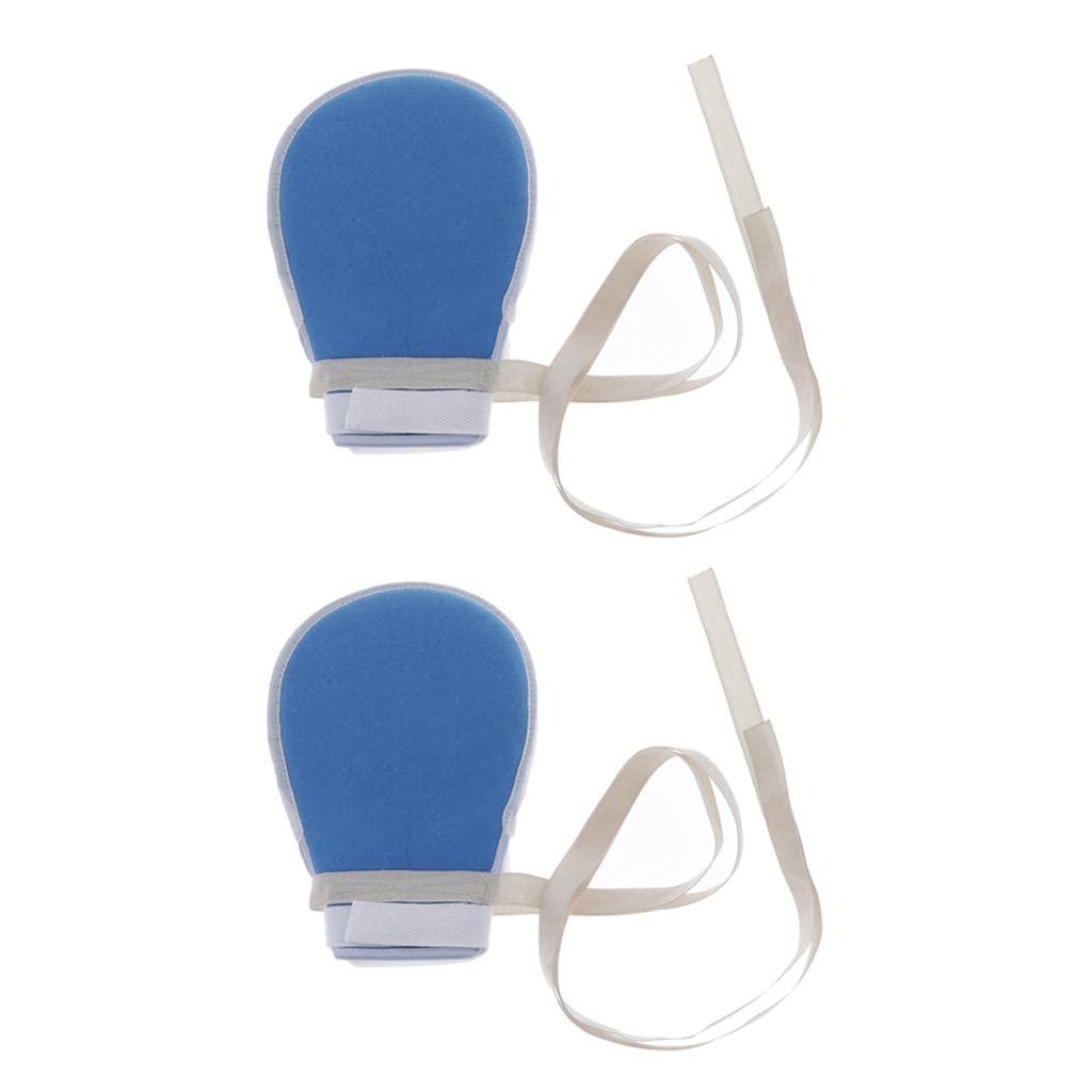Generic Losa 2Pc Finger Control Mitt Hand Restraints Protector Mittens Gloves Safety Palm