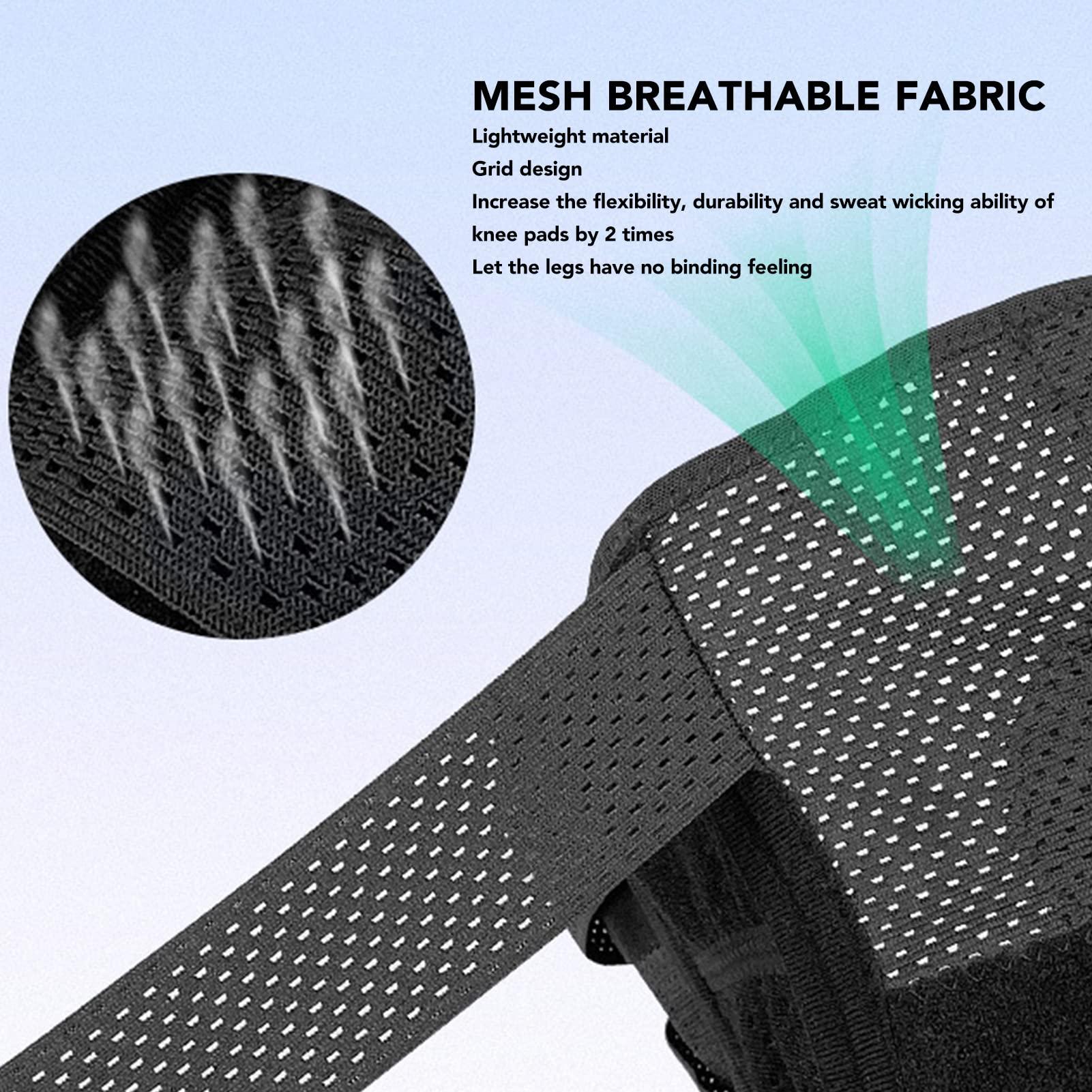 Rendon Sports Knee Brace, Breathable Mesh Compression Knee Brace for Meniscus Recovery (L)