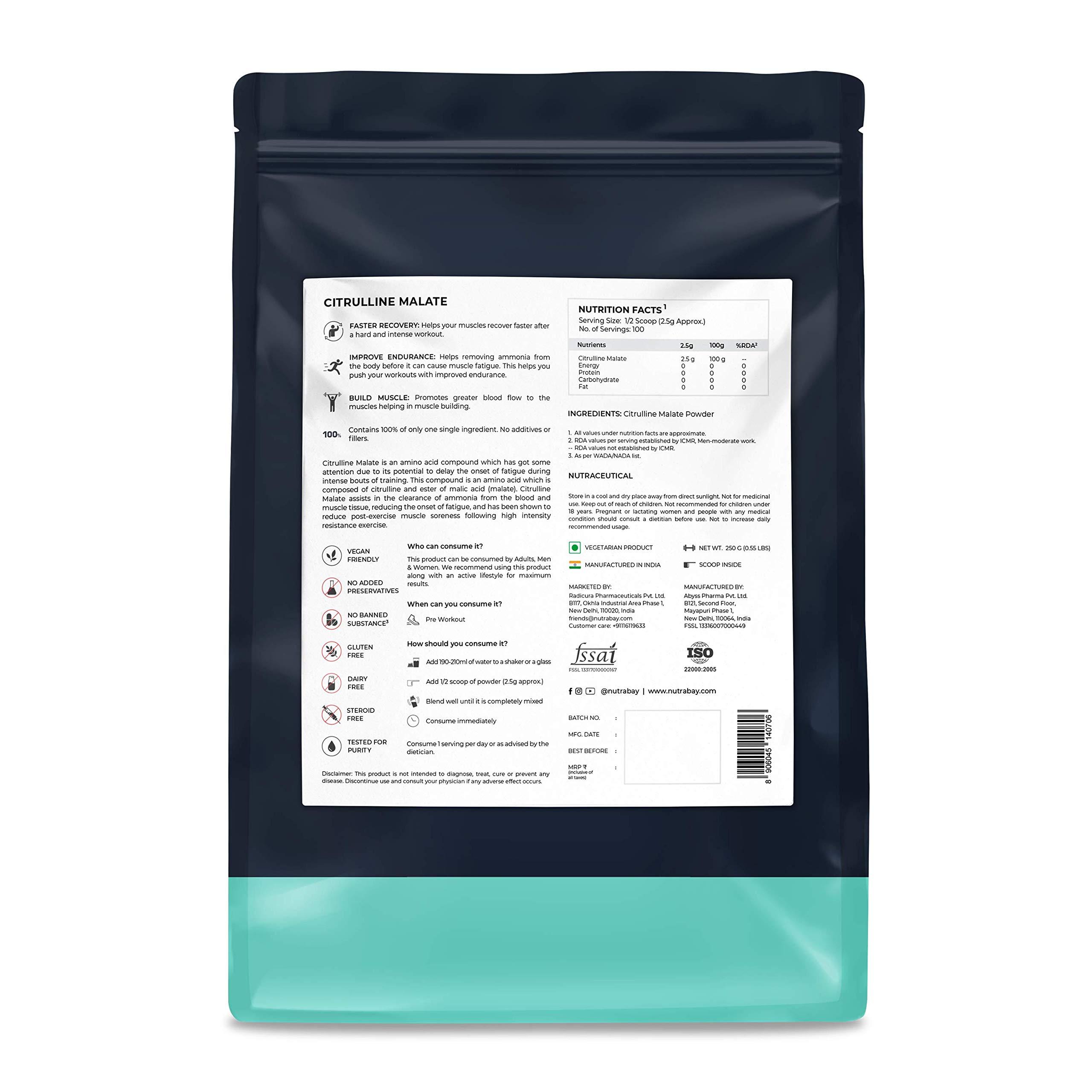 Nutrabay Whey Protein Concentrate - 1kg & Nutrabay Citrulline Malate - 250g