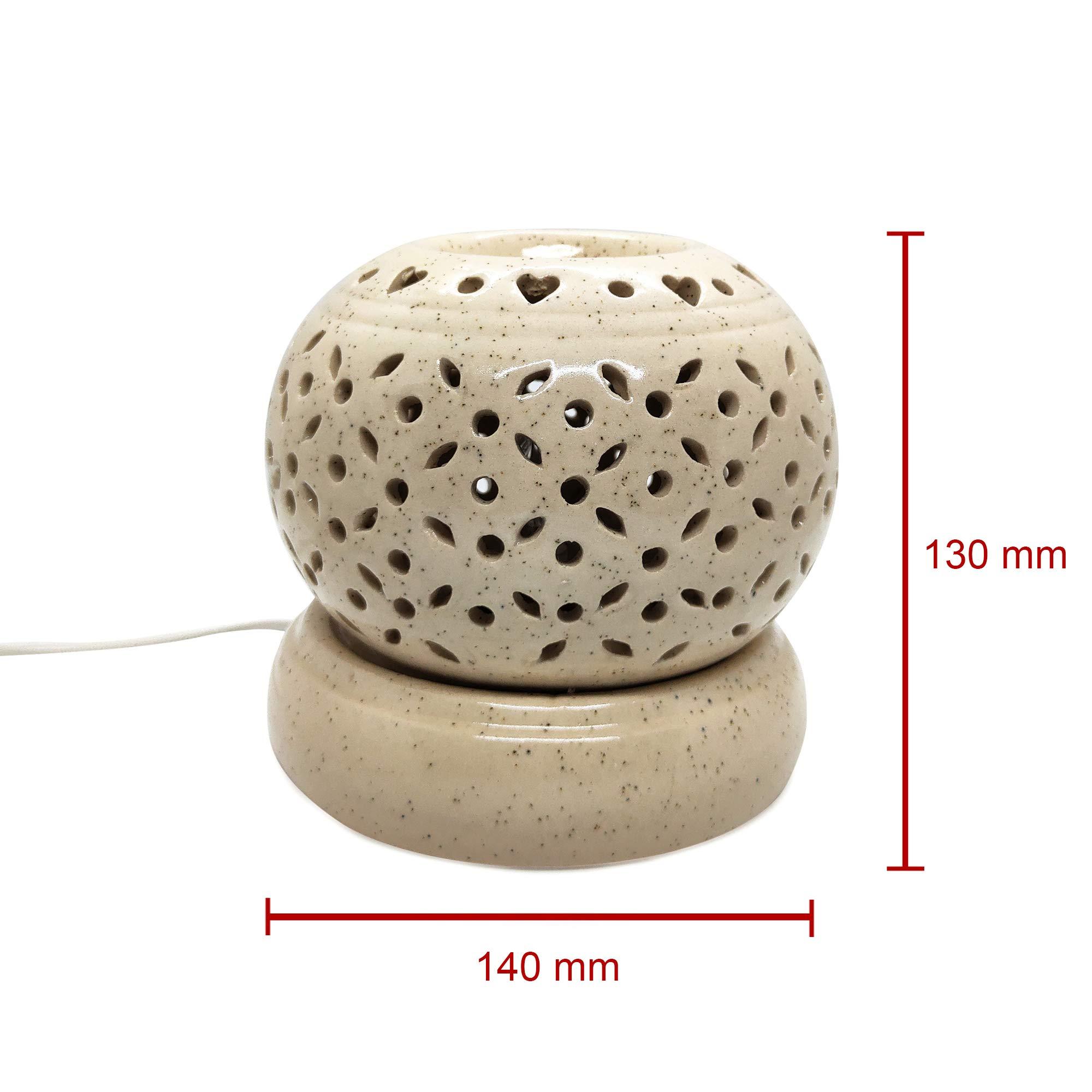 Invert Fragrances Invert Fragrances Sphere Shape Ceramic Electric Aroma Oil Diffuser Natural Air Freshener with Fragrance for Home, Office Fragrance : Lavender Oil