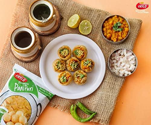 FRYLO Frylo Ready to Fry Multigrain Poochkas/Golgappa | Panipuri Packet | FREE Street Masti Pani Puri Paste (Pack of 1)