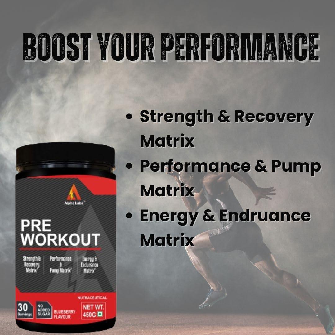 Alpha Labz Alpha Labz Extreme Pre-Workout Supplement with Beta-Alanine, Creatine, L-Citrulline, L-Arginine For Performance | Lean Muscles Building | Strength | Mental Focus | Energy Boost | Explosive & Powerful Pumps | Next Generation Preworkout Formulation & C