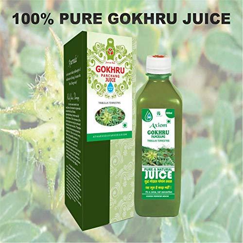 Axiom Axiom Gokhuru Juice 500ml | Immunity Booster | No Added Colour | No Added Flavour | WHO GMP GLP Certified Product