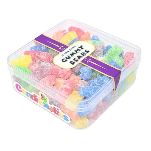 CandiExotics CandiExotics Vegan Sour Gummy Bear Gummy Candies - Fruit Flavored Jelly Candy Perfect for Kids and Adults alike (500gm)