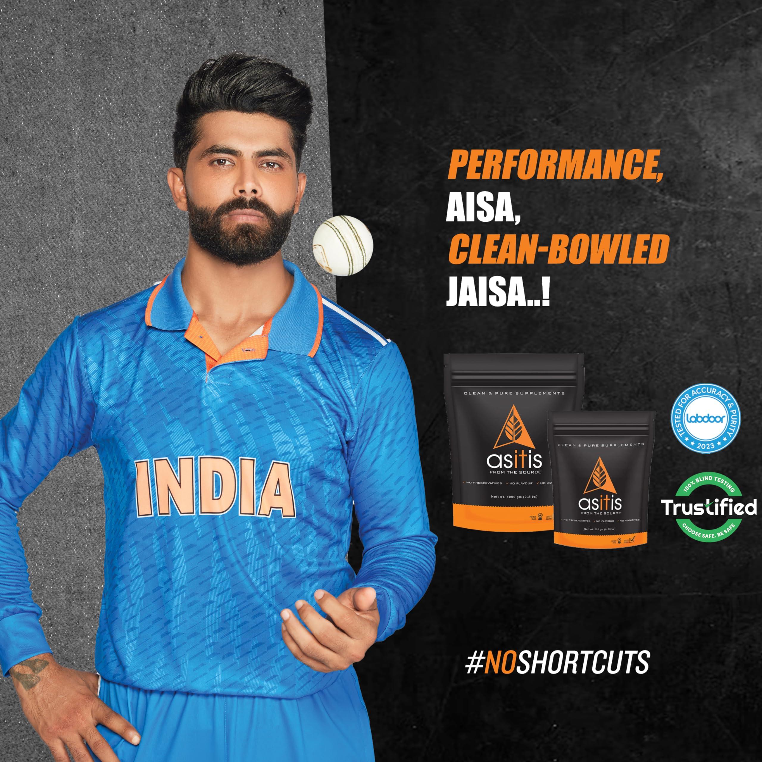 Asitis Nutrition AS-IT-IS Nutrition Whey Protein Concentrate 80% Unflavoured, Labdoor Certified (Whey Protein 1kg + BCAA 250gms)