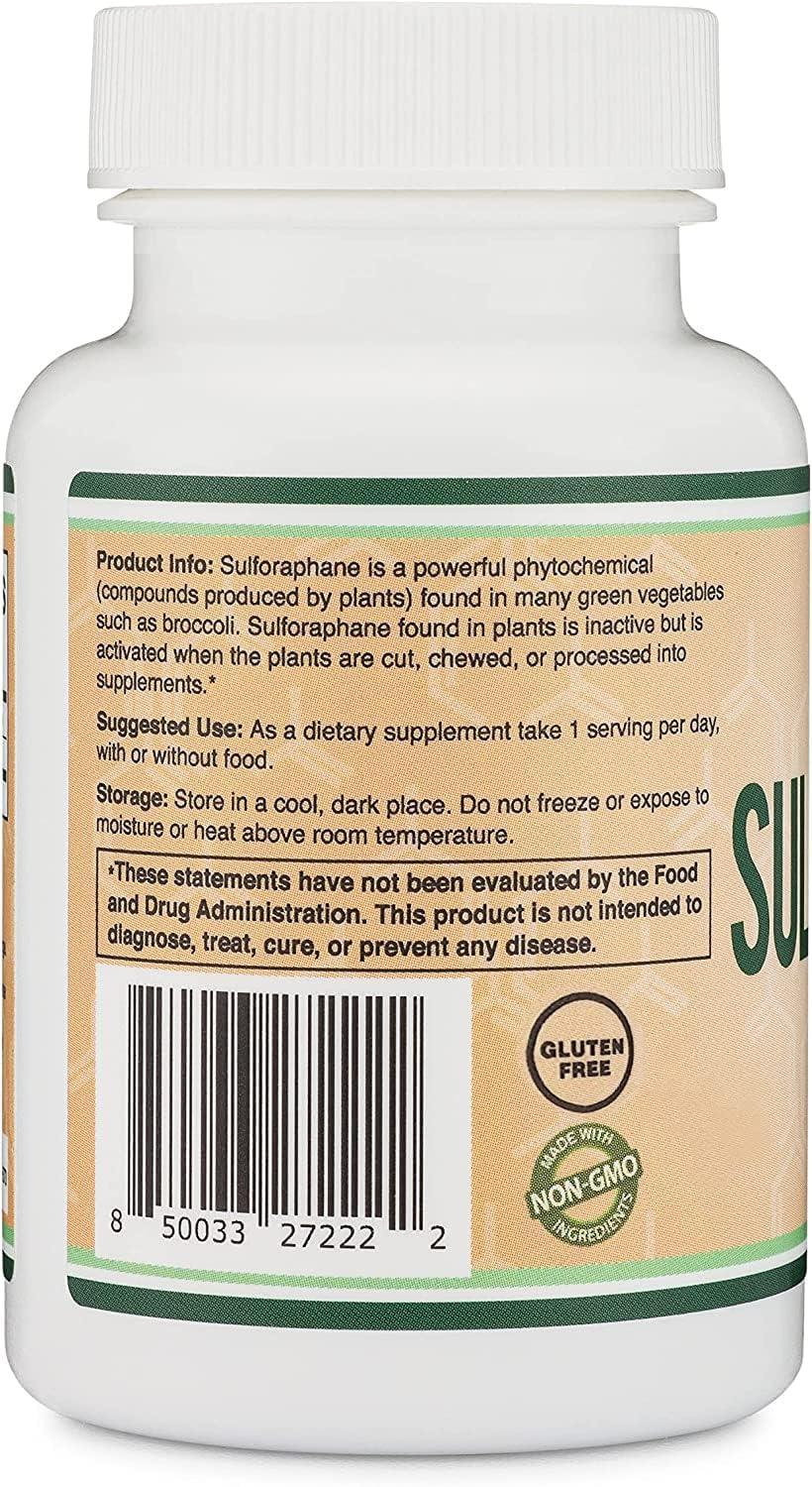 ATHINIKA NUTRITION Athinika Nutrition SULFORAPHANE SUPPLEMENT - 20MG OF ACTIVATED AND STABILIZED SULFORAPHANE PER SERVING (120 CAPSULES) POTENT BROCCOLI(DERIVED FROM BROCCOLI SPROUTS, VEGAN SAFE)