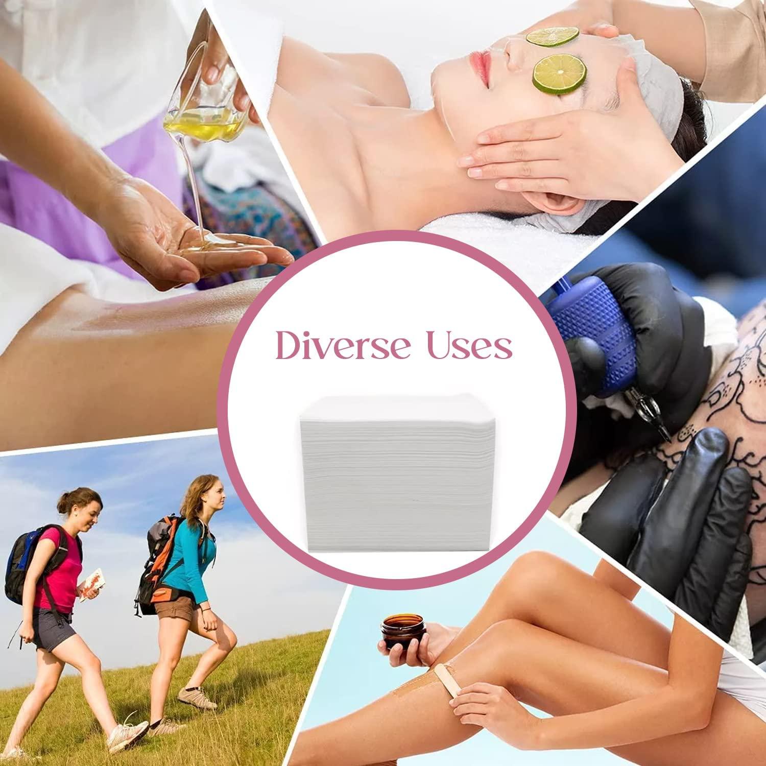 Bellisa SIMPLISA 30 Gsm Disposable Bed Sheets With Solid Pattern For Spa,Clinic,Travel,Salon,And Hotel White Polypropylene Disposable Bedsheet/Massage Sheet For Hospital-32\"X72\" Inches(Pack Of 60),25 TC