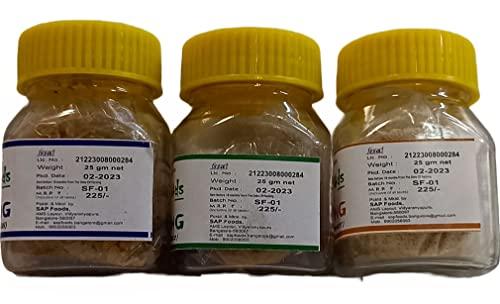 ENTERPRISES SAP Foods Strong Natural Asafoetida Pure Hing Powder | Hand Pounded Kadak Heeng COMBO Pack 25gx3 Powder, Crystal & Paste - Set of 3