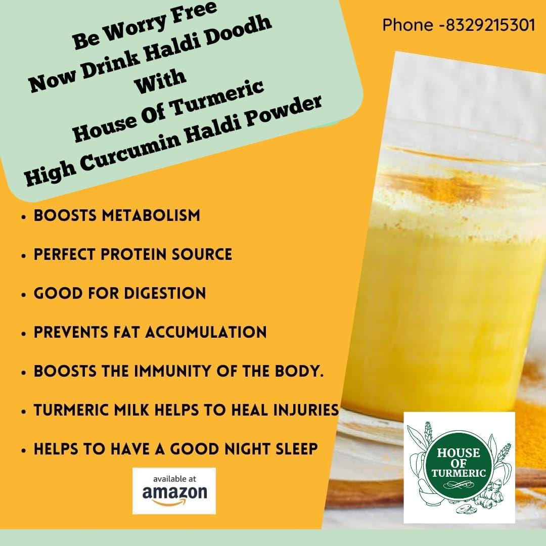 HOUSE OF TURMERIC House Of Turmeric High Curcumin Spl Cooking Yellow Haldi Powder (250)