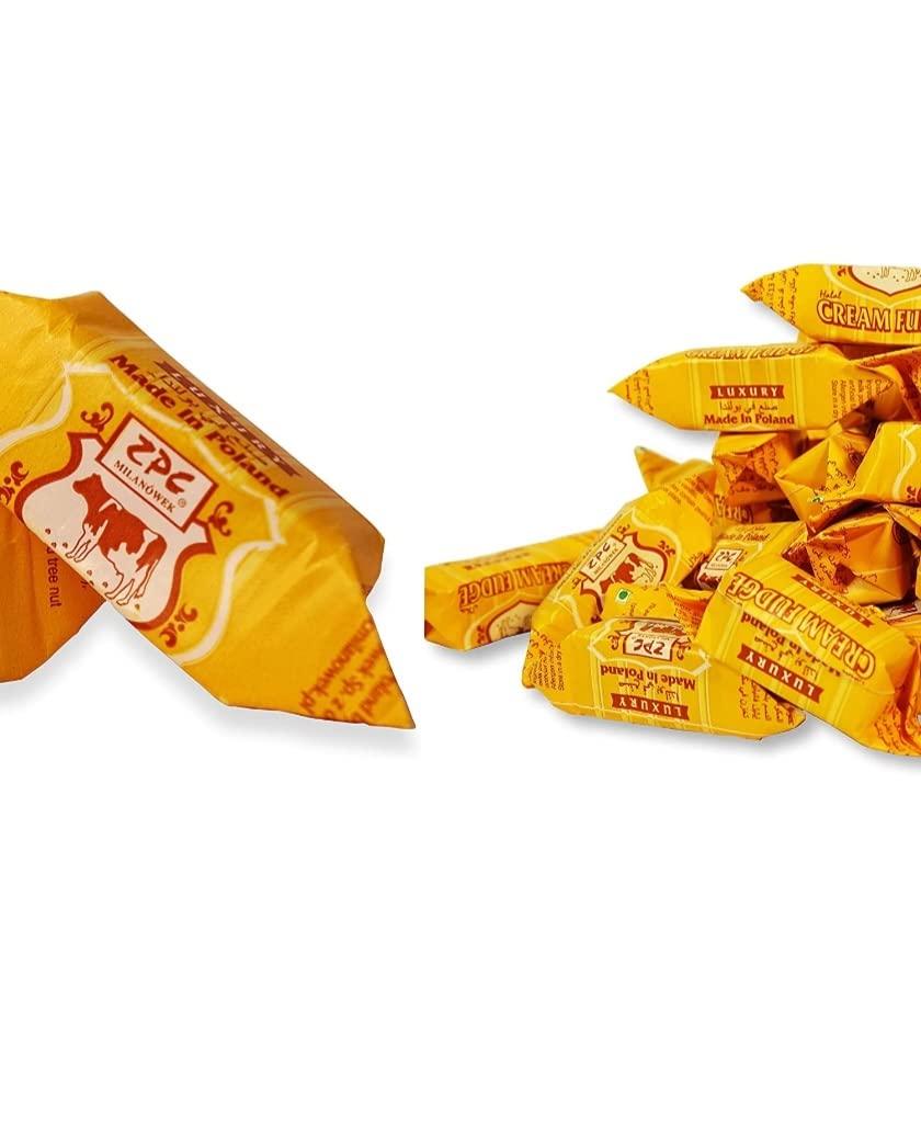 Zpc Milanówek Zpc Milanwek Cream Fudge Luxury,150G Pack Of 2 (Made In Poland) Glacier Poland Cream Classic Toffee/Fudge Creamy&Chewy/Buttery Delicious/Real Butter Toffees/Birthday Party Gift Toffee