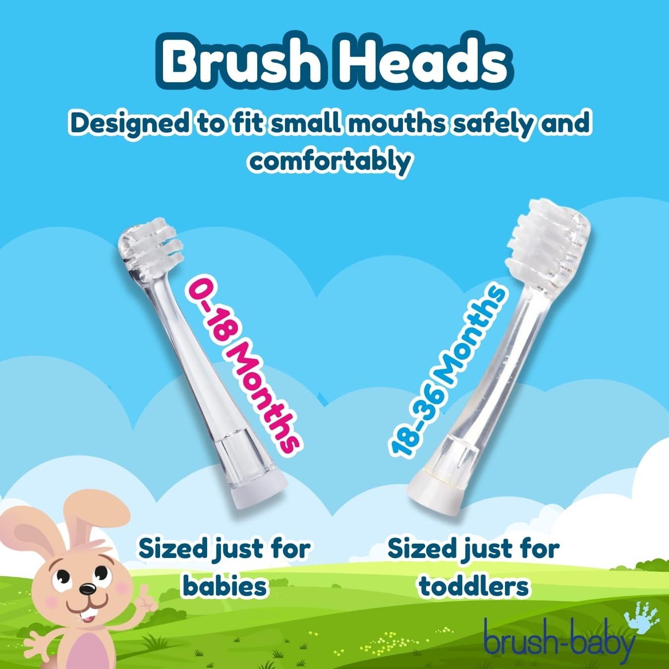 Brush-Baby Brush-Baby BabySonic Electric Toothbrush for 0-36 Months - Pink