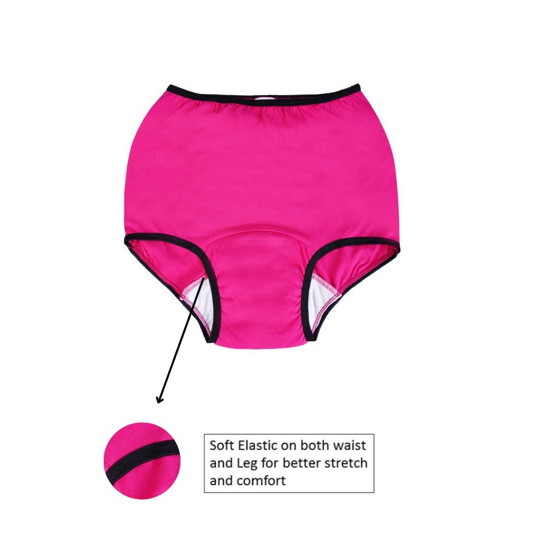 Wemyc Wemyc Incontinence Underwear For Women I Washable & Reusable I For Medium Leaks I Adult Diaper I Bedwetting Panty (M)