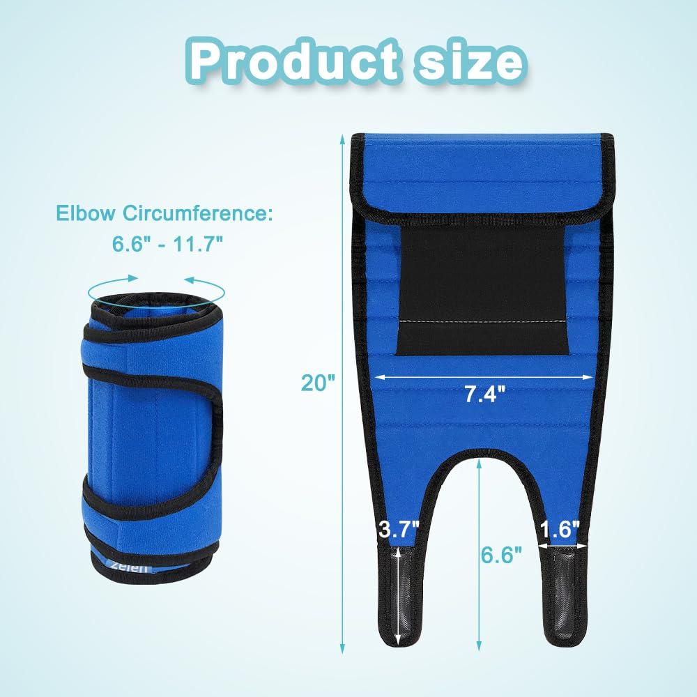 Zelen Elbow Brace for Kids Elbow Splint Immobilizer Support Pediatric Arm Fracture Cubital Tunnel Braces Childrens Ulnar Nerve Stabilizer Youth Child Small Pm Night Time Sleeping Straight Restraints(S)