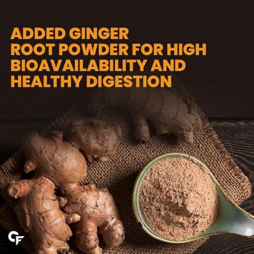 Carbamide Forte Carbamide Forte Curcumin Tablets with Piperine Tablets with 95% Curcuminoids |Anti inflammatory Supplement for Adults with Curcuma Longa, Turmeric Powder & Ginger 60 Veg Tablets (Pack of 3)