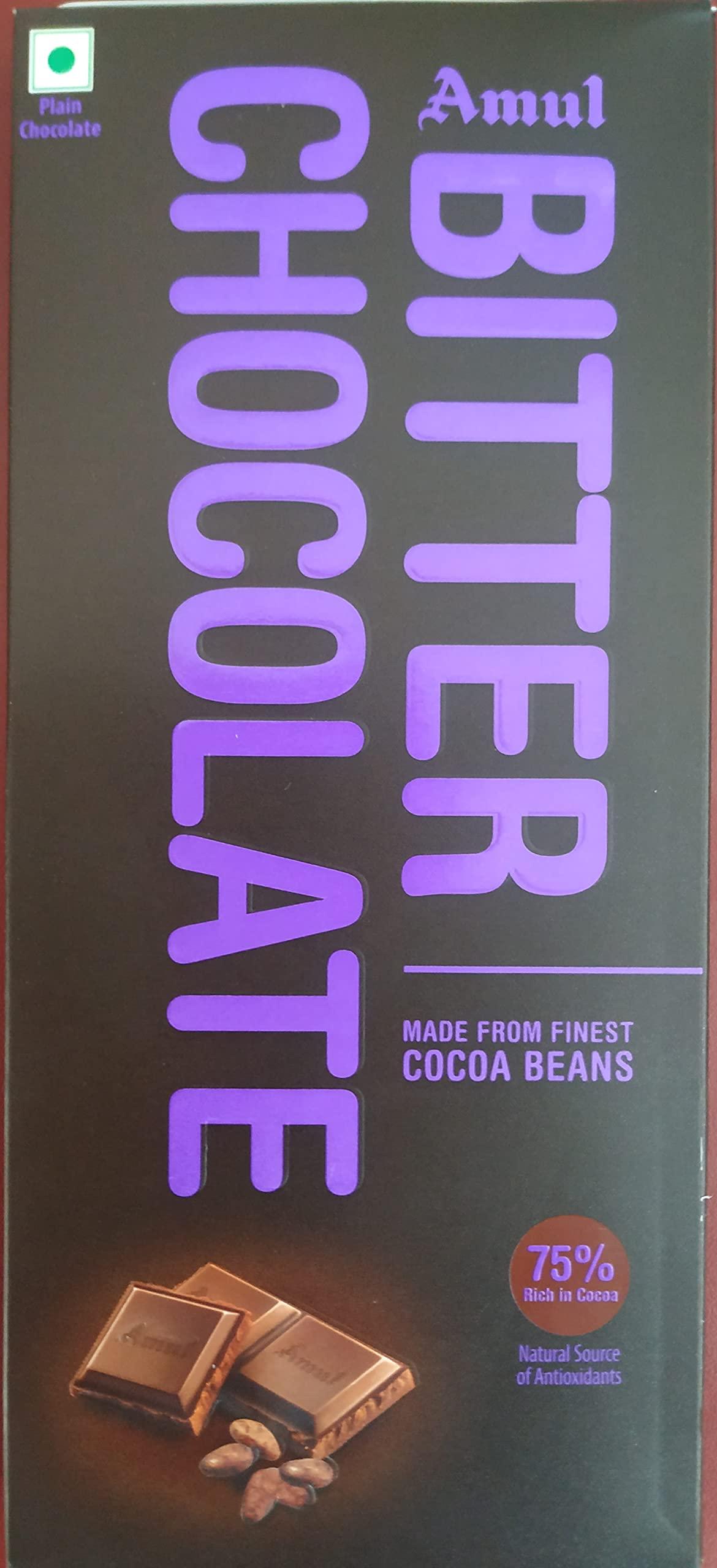 Amul Amul Bitter Chocolate 150 Gm 75% Pack Of 2