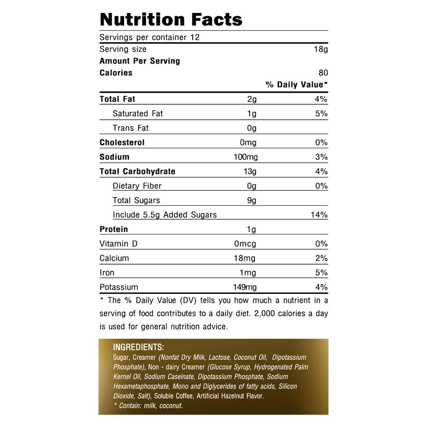 TRUNG NGUYEN Trung Nguyen G7 Instant Cappuccino Hazelnut Vietnam Premium Gourmet Coffee - 100% Pure Soluble Coffee, Sugar, Non-dairy Creamer -12 sticks -216 Grams