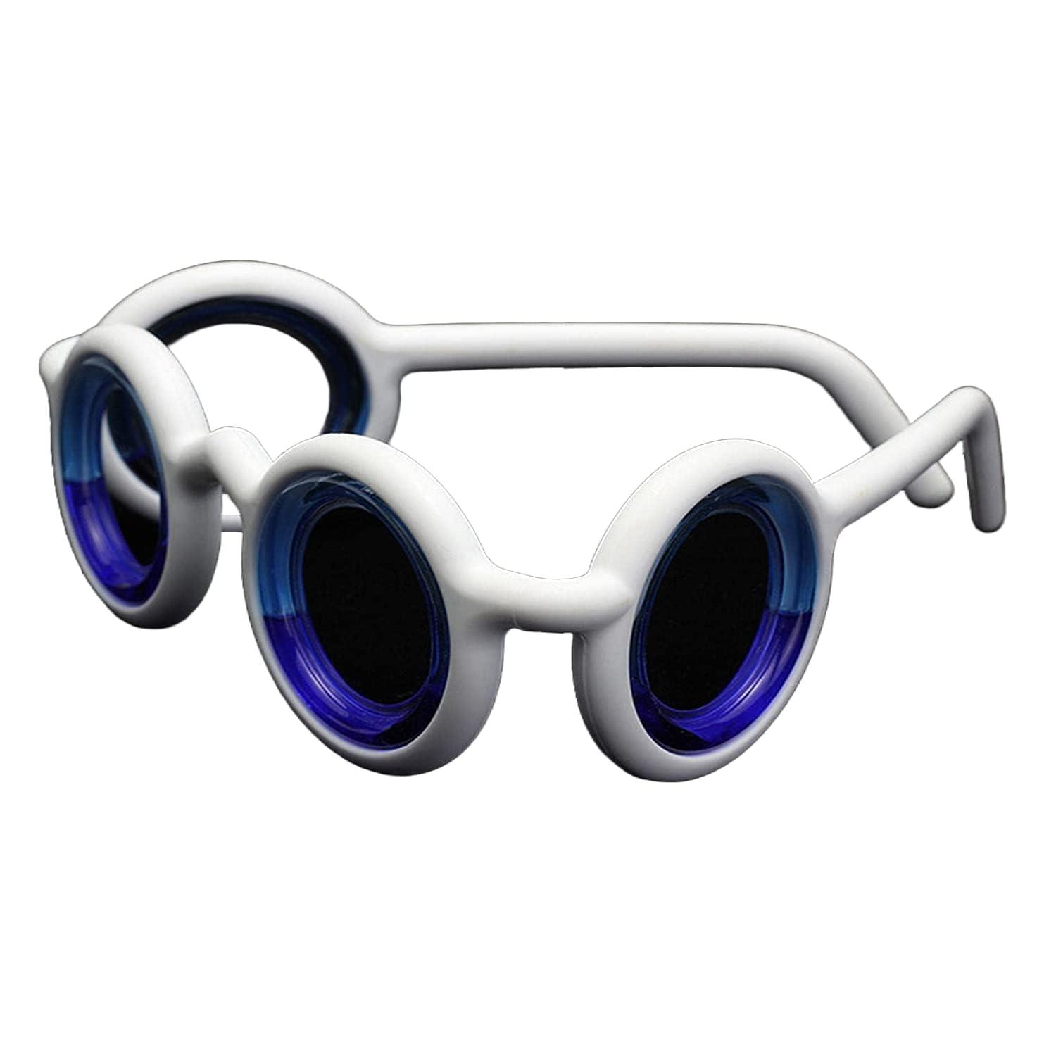 NIVAKINI NIVAKINI Anti-Motion Car Sickness Control for Kids Glasses Vomiting Glasses Relieve Airsickness Seasickness Goggles Light Portable Travel Vomiting Glasses Nausea Vertigo Relief Migraine glasses Suitable For Adults & Children Blue Gaming Glasses No Le