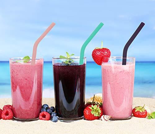 Senneny Senneny Set of 6 Silicone Drinking Straws for 30oz and 20oz Tumblers Yeti/Rtic- Reusable Silicone Straws BPA Free Extra Long with Cleaning Brushes- 6 Bent (6mm diameter) : 6mm diameter