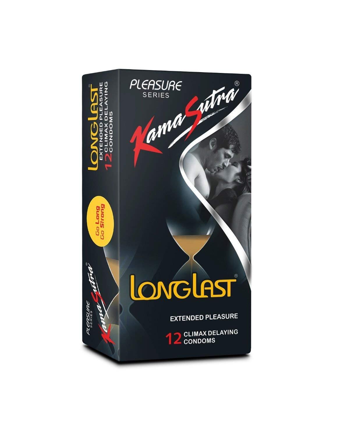 KamaSutra Kamasutra Longlast (3PC), Ribbed (6PC) - UPFK200275 Condom (Set of 9, 12 each, 108 Sheets)
