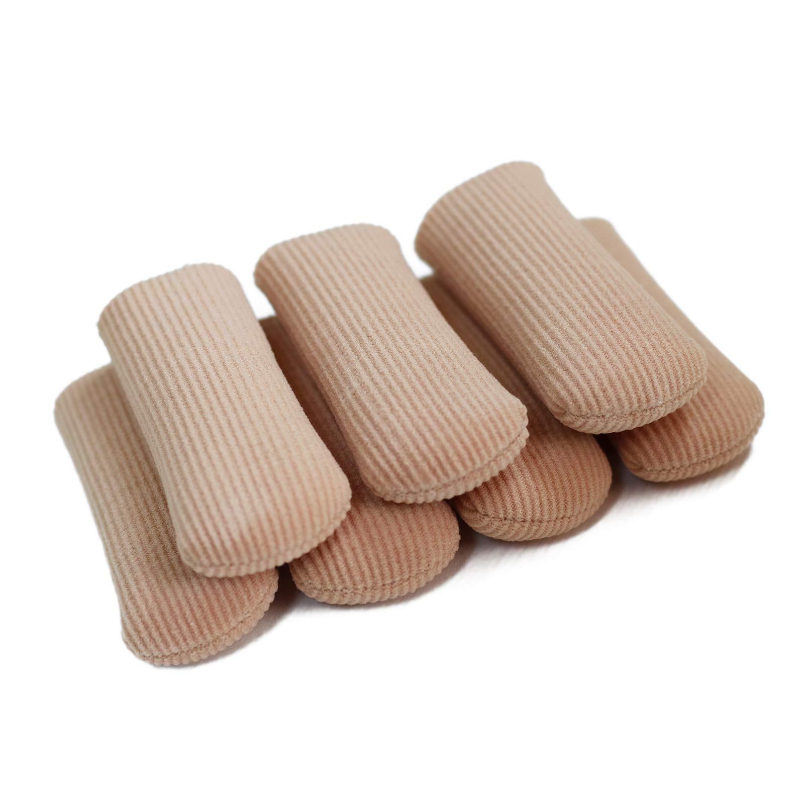 ERGOfoot ERGOfoot 6 Pack Toe Caps Close Finger Toe Sleeve Tubes Toe Protectors Gel Rubbing Tube to Prevent Bunions, Hammertoes, Callus, Corn, Blisters(Diameter 1.5cm)