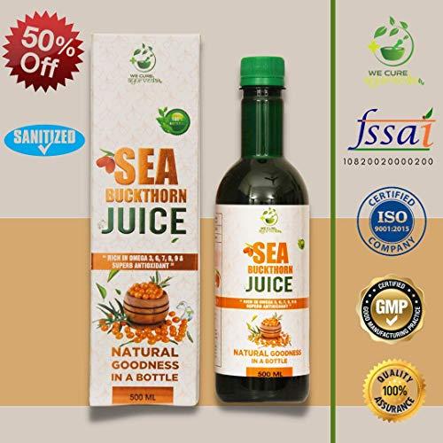 WE CURE AYURVEDA WE CURE AYURVEDA Sea Buckthorn Juice(Rich source of Omega 3, 6, 9 and 7 and Super Anti-oxidant) - 500 ML