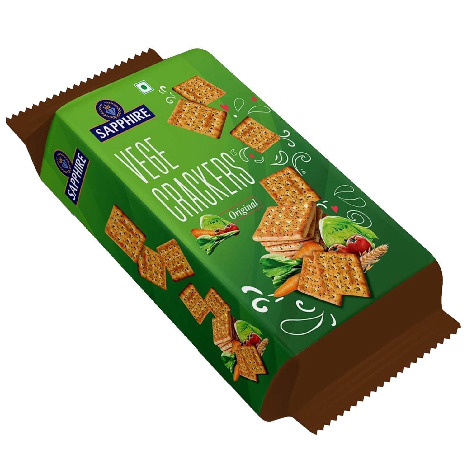 Sapphire Sapphire Vege Crackers Pack of 2, x 350 g