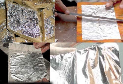 Being Marwari Being Marwari Chandi Vark/German 100% Pure World's Finest Silver Leaves - 10 Leaves