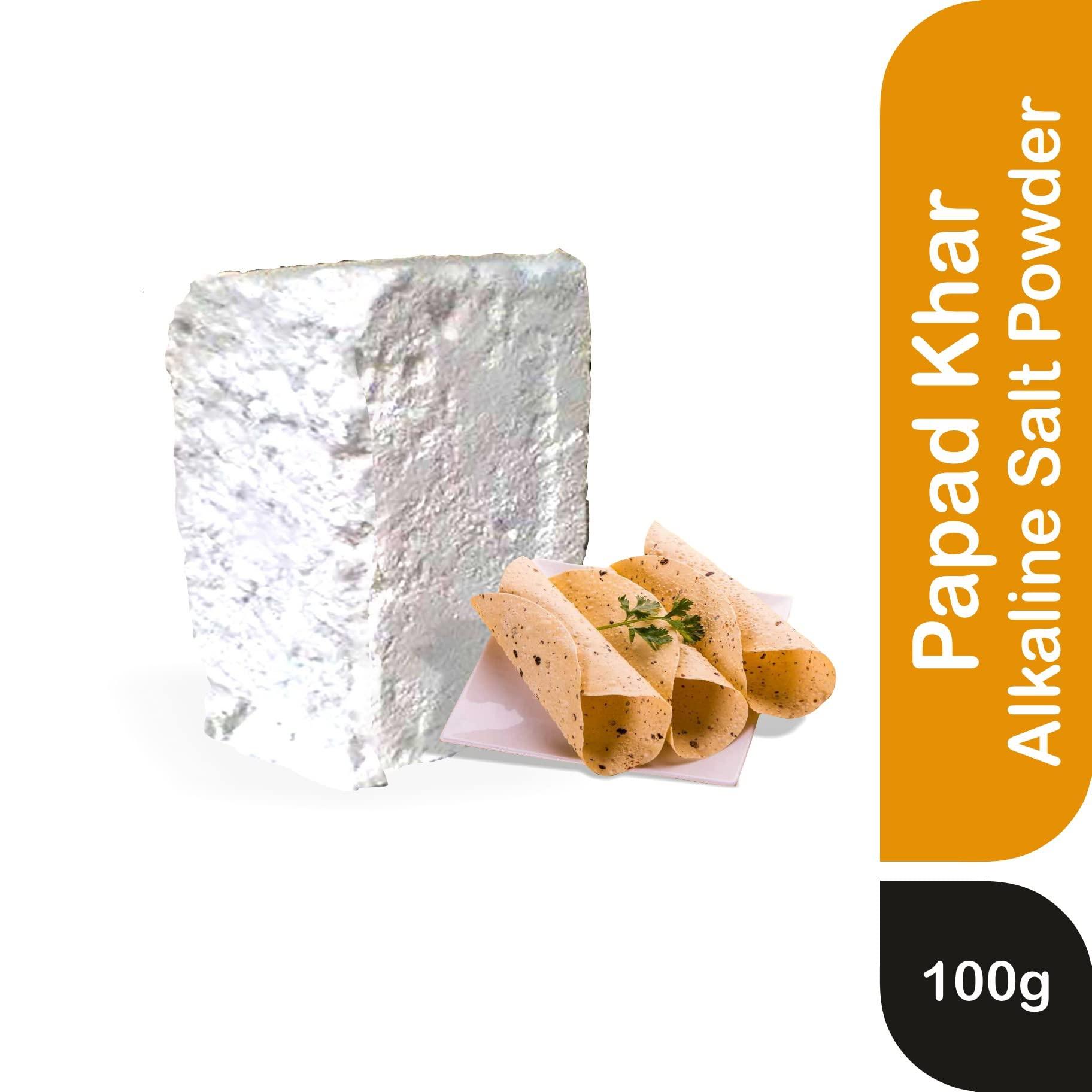 Organic and Pure Organic and Pure Papad Khar Soda | Sajji Sajjige | Papadiao Karo | Alkaline Salt Powder (100G)