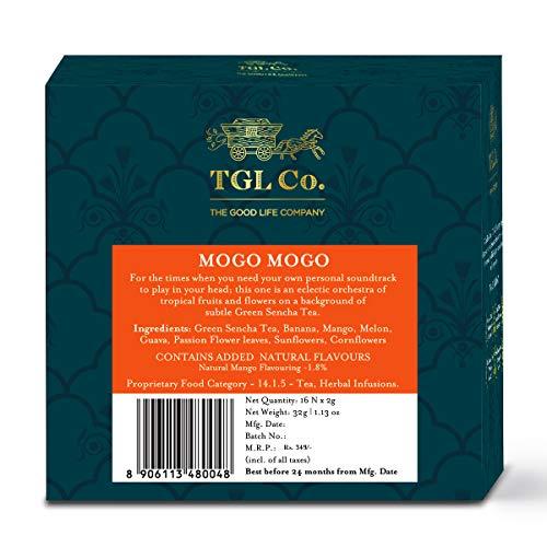 TGL Co. The Good Life Company TGL Co. The Good Life Company Mogo Mogo Green Tea Bags (16 Tea Bags) Pack Of 2, 64 Gram